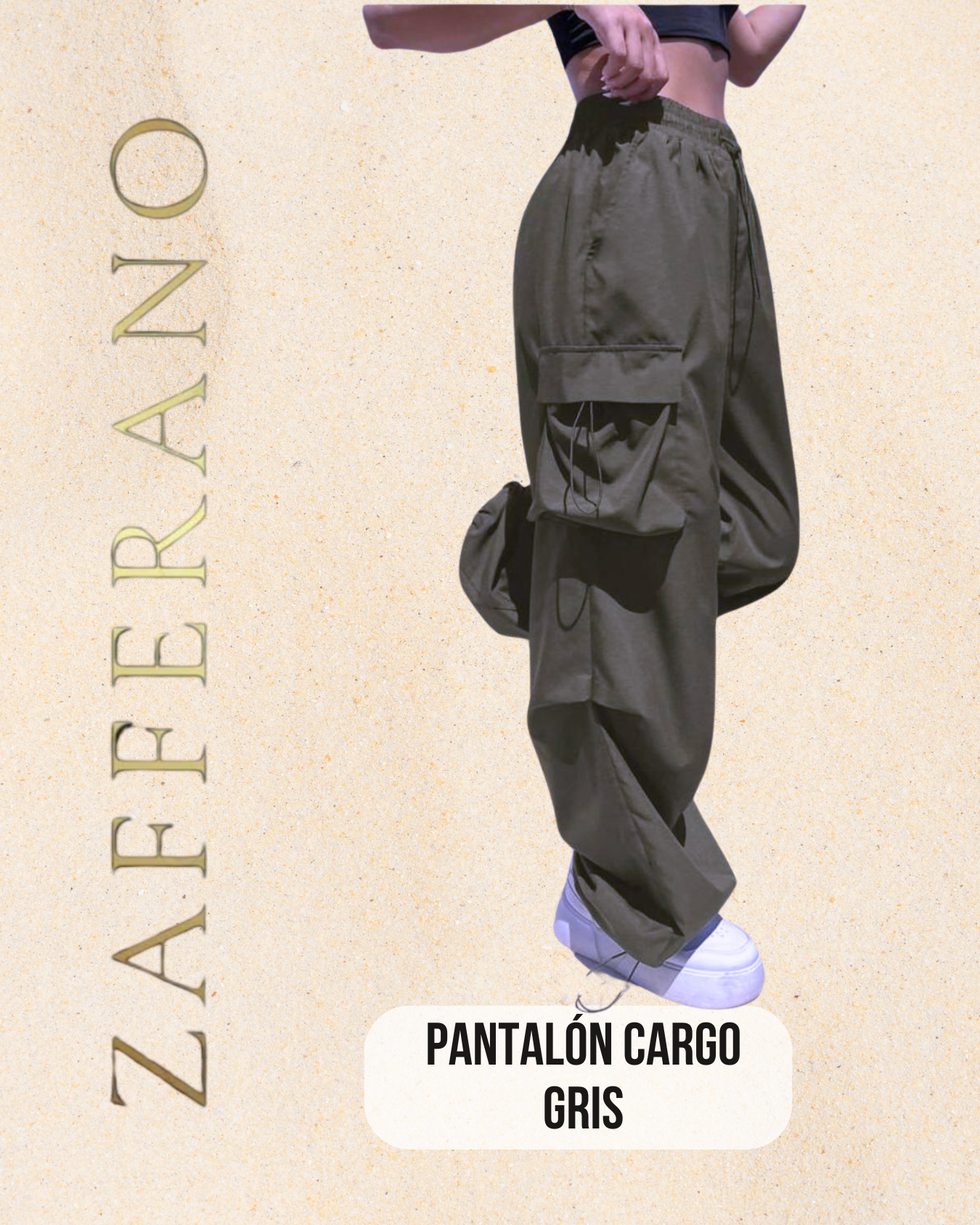 Pantalón Cargo gris