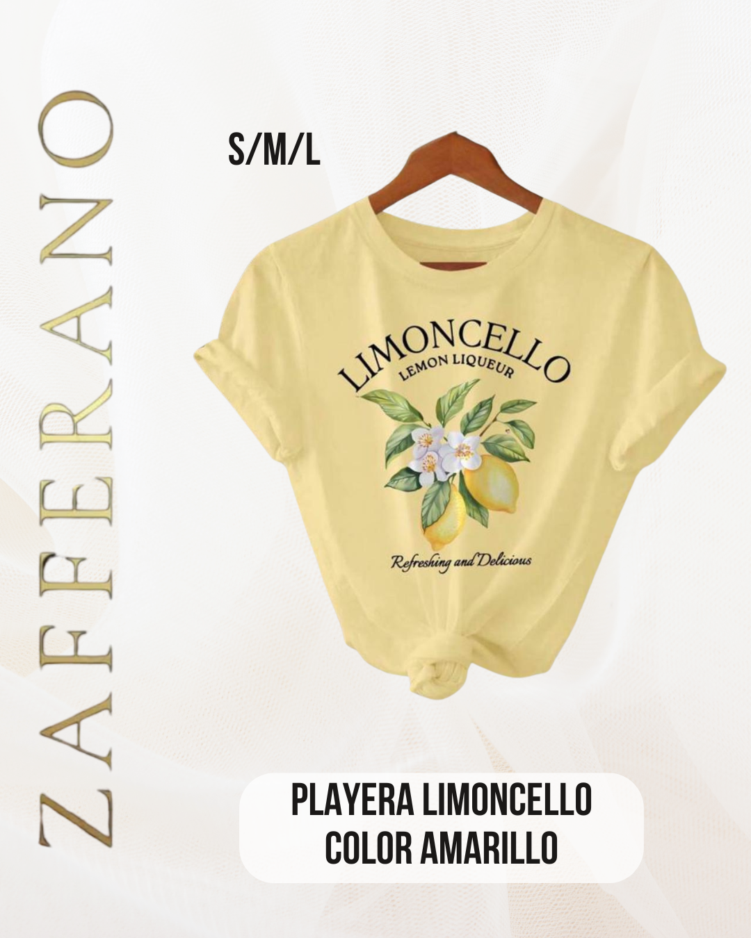 Playera Limoncello color amarillo